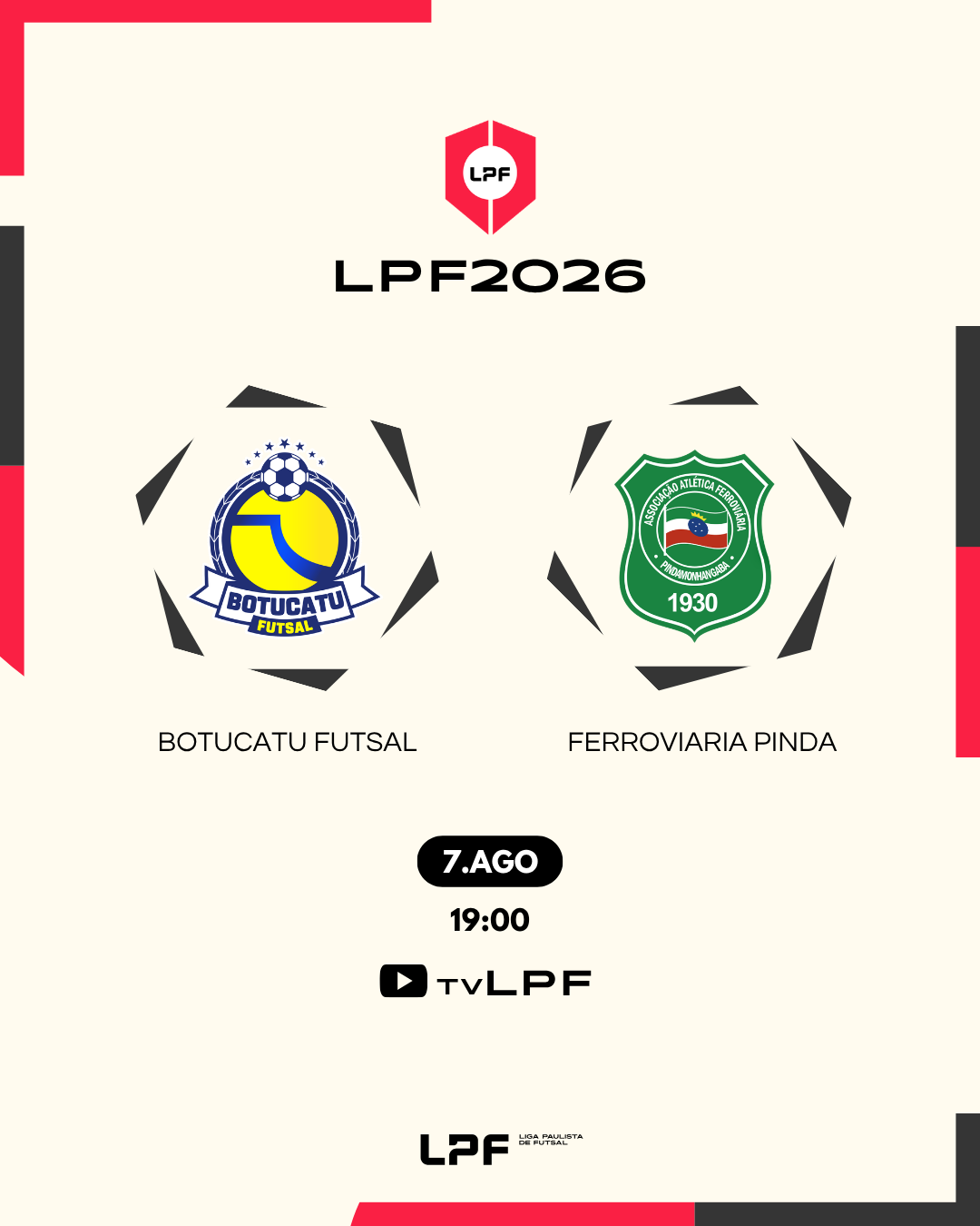AO VIVO | LPF2026 | BOTUCATU X PINDA